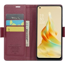 Mellow Mall Oppo Caseme 7 4g Için Caseme Durumda Kickstand Kart Yuvası Anti Dolandırıcılık Cüzdan Kılıf (Yurt Dışından)