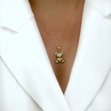 By Burak Gold Ayıcık Kolye Ucu 14 Ayar Altın