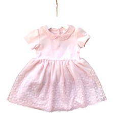 Little Tortoise Kız Bebek Tütülü Nakış Işlemeli Elbise