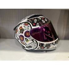 Shiro Kask Shıro Fullface SH-605SV Shadow Skull Candy Sunvizor