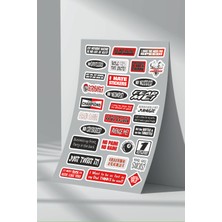 Stickermarket Sponsor Motosiklet Bisiklet Araç Sticker Seti (11)
