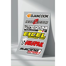 Stickermarket Sponsor Motosiklet Bisiklet Araç Sticker Seti (15)