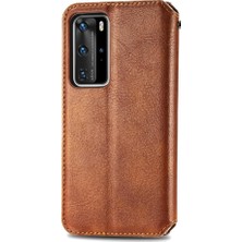 Mellow Mall Huawei P40 Pro Moda Tasarım Kılıf Cüzdan Fonksiyonu Için Kılıf Çevirin (Yurt Dışından)