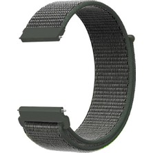 Kreton Amazfit Pace 2 Stratos ile Uyumlu Kordon Cırt Cırtlı Spor Kumaş Kayış