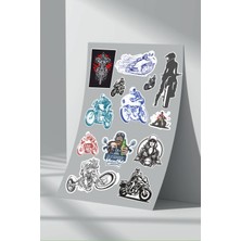 Stickermarket Motosiklet Karışık Sticker Seti (2)