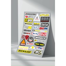 Stickermarket Sponsor Motosiklet Bisiklet Araç Sticker Seti (12)