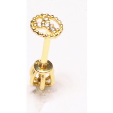 Güler Kuyumculuk 14 Ayar Altın Piercing Tragus Küpe