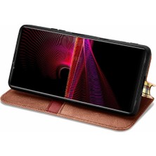 Mellow Mall Sony Xperia 1 Iıı Cüzdan Fonksiyonu Için Kılıf Kapak Çevirin Zarif Iş (Yurt Dışından)