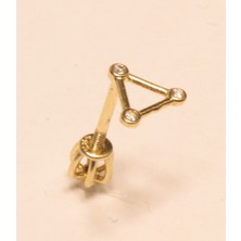 Güler Kuyumculuk 14 Ayar Altın Piercing Tragus Küpe