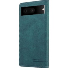 Mellow Mall Google Pixel 7A Premium Deri Kickstand Premium Deri Iki Için Kılıf (Yurt Dışından)