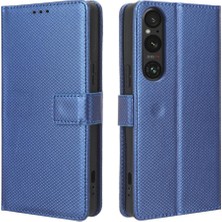 Mellow Mall Sony Xperia 1 V Manyetik Cüzdan Kapak Için Kılıf Kickstand Kart Tutucu (Yurt Dışından)