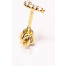 Güler Kuyumculuk 14 Ayar Altın Piercing Tragus Küpe