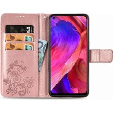 Mellow Mall Oppo A93 5g Flip Kapak Kılıf Için Kılıf Zarif Iş Kısa Dört (Yurt Dışından)