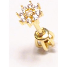 Güler Kuyumculuk 14 Ayar Altın Piercing Tragus Küpe