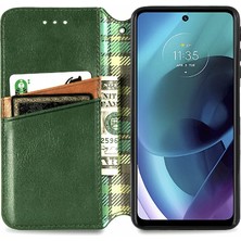 Mellow Mall Motorola Moto G51 Moda Tasarım Cüzdan Fonksiyonu Için Kılıf Kapak Kılıfı (Yurt Dışından)