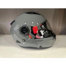 Shiro Kask Shıro SH-508 Nardo Gri Çene Açılır