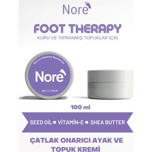 Nore Kuru Ve Yıpranmış Ayaklar & Topuklar Için Çatlak Tamir Edici Ayak Ve Topuk Kremi Foot Therapy 100 Ml