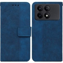 Mellow Mall Xiaomi Poco X6 Pro 5g Için Kılıf Cüzdan Kapak Premium Pu Deri Geometrik (Yurt Dışından)