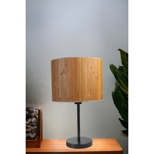 Lumexx Bambu 01 Abajurlu Masa Lambası Siyah