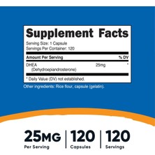 Grimlabs Nutricost 25 Mg Dhea Testo 120 Capsules