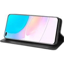 Mellow Mall Huawei Nova 8i Cüzdan Manyetik Kapatma Pu Deri Kılıf (Yurt Dışından)