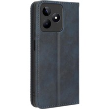 Mellow Mall Realme C53 4g Pu Deri Cüzdan Manyetik Kapatma Için Kılıf (Yurt Dışından)