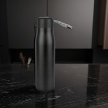 Flyonlook Paslanmaz Çelik 600 ml Termos Mug Taşıma Ipli Sıcak ve Soğuk Muhafazalı Mug Kamp Piknik Spor