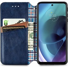 Mellow Mall Motorola Moto G51 Moda Tasarım Cüzdan Fonksiyonu Için Kılıf Kapak Kılıfı (Yurt Dışından)