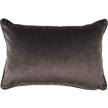 Vanelli Home Stone Koyu Gri 35x55 cm Kadife Dikdörtgen Kırlent Kılıfı