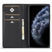 Mellow Mall Iphone 11 Için Kılıf Pro Max Manyetik Karbon Fiber Deri Folio Flip Case (Yurt Dışından)