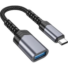 Polham Süper Hızlı Type-C To USB 3.0 Otg Adaptörü, Kulaklık, Mouse, Klavye, USB Bellek Çevirici Adaptör