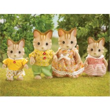 Sylvanian Families Çizgili Kedi Ailesi - Striped Cat Family