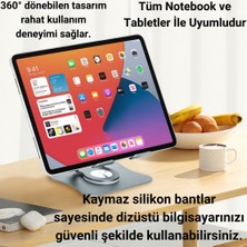 Polhammobile Polham 360 Derece Dönebilen Yükseklik ve Açı Ayarlı Notebook ve Tablet Standı, Kaydırmaz, Katlanabilir Stand