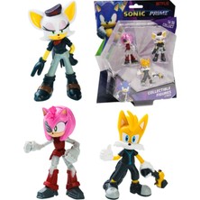 Sonic Prime 3 Lü Figür Blister Set - Tails Nine + Rusty Rose + Rebel Rouge 6.5 cm - SON2020