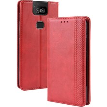 Mellow Mall Asus Zenfone 6 Için Kılıf Pu Deri Manyetik Kapatma Cüzdan (Yurt Dışından)