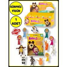 Masha And The Bear Masha ile Koca Ayı Çizgi Film Karakterlerinden Sürpriz Paket Figür - 1 Adet