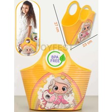 Toyfest Çok Amaçlı Sarı Çocuk Günlük & Plaj Çantası - Unicorn Prenses Model 5 Lt