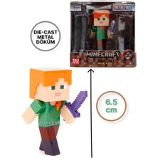 Jada Minecraft Metal Döküm Die - Cast Figür Karakterler - Alex - 6.5 cm