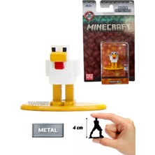 Jada Nano Metalfics Minecraft Metal Döküm Die - Cast Mini Figür - Chicken - 4 cm