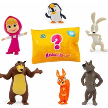 Masha ile Koca Ayı 7 Li Figür Set - Masha And The Bear (6 Figür + 1 Sürpriz Figür Ortalama 5-7 Cm)