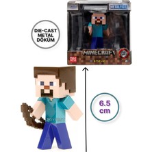 Toyfest Jada Minecraft Metal Döküm Die - Cast Figür Karakterler - Steve - 6.5 cm