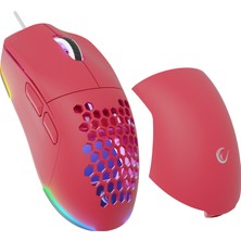 Rampage Blınk Pembe 7 Makro Tuşlu Rgb 12800 Dpı Gaming Oyuncu Mouse