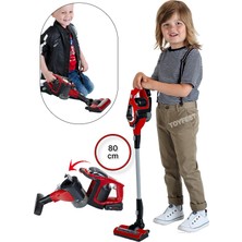 Toyfest Bosch Sesli ve Işıklı Oyuncak Dikey Vakum Elektrik Süpürgesi - Kırmızı - 80CM