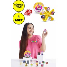 4 Adet Toy Mini Brands Sürpriz Paket - Popüler Markaların Minyatür Sürpriz Mini Figür ve Eşyaları