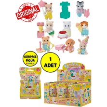 1 Adet Sylvanian Families Aksesuarlı Baby Party Sürpriz Mini Figür - 1 Adet - 5 cm