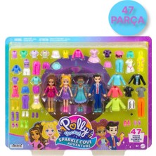 Toyfest Polly Pocket ve Arkadaşları Mega Kombin Eğlencesi Oyun Seti - 4 Figür + ( 47 Parça ) - HKW10