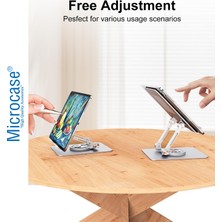 Microcase 360 Derece Dönerli Katlanabilir Masaüstü Telefon ve Tablet Tutucu Metal Stand - AL4320