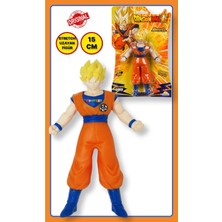 Monster Flex Dragon Ball Stretch Yumuşak Uzayan Elastik Figür 15 cm - Super Saiyan Goku