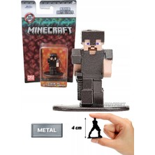 Jada Nano Metalfics Minecraft Metal Döküm Die - Cast Mini Figür - Steve In Netherite Armor - 4 cm