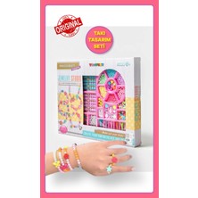 Toyfest Harfli Aksesuarlı Boncuklu Tasarım Takı Yapma Eğitici Aktivite Seti